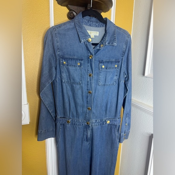Michael Kors Denim Blue Women's Jumpsuit - Picture 3 of 12